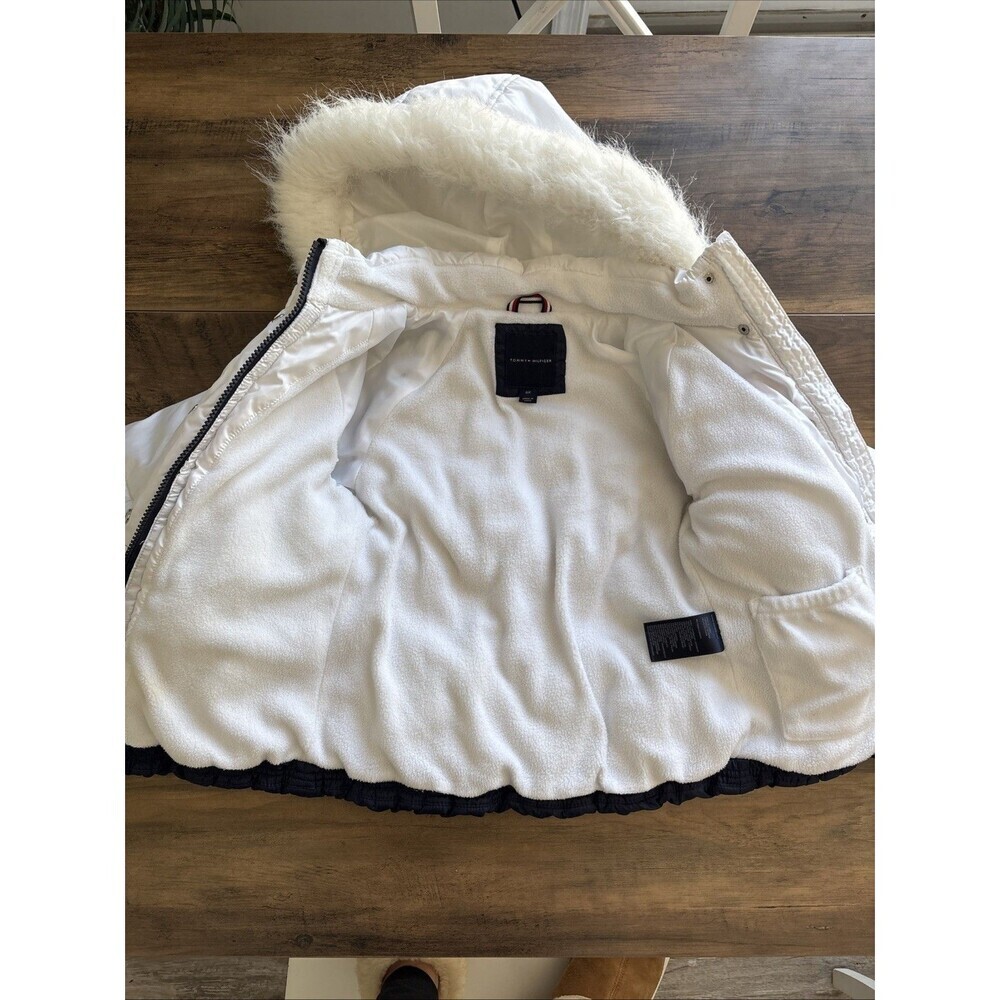 Tommy Hilfiger Girls Hooded Fleece Lined Puffer Jacket 6x - Picture 5 of 7